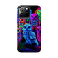 Neon Nocturne. NEON Owls Tough Phone Case