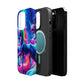 NeonNocturnals Neon Unicorns Premium Art Magsafe Magnet Tough IPhone 13 14 15 Pro Plus Max and Mini in Matte and Glossy Phone cases