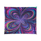 Trancendent Trippin' Neon Infinity Swirls. Trippy Infinity Patterns Comforter Blanket