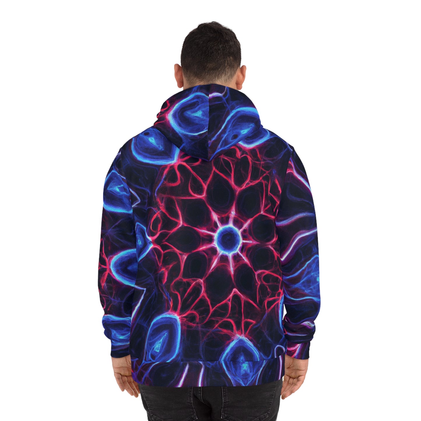"Eternal Flows of Dreams" -Trippy Infinity Patterns AOP Hoodie