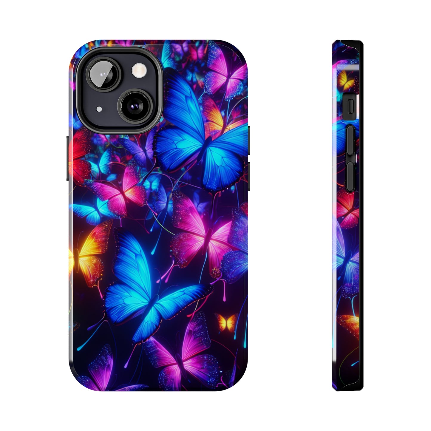'Metamorphic Brilliance' NEON Butterflies Tough Phone Case