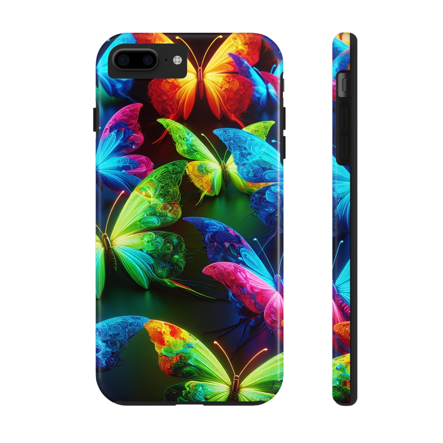 Neon Nectar Flutter. NEON Butterflies Tough Phone Case
