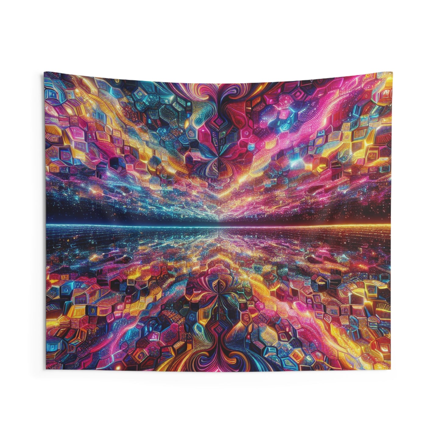 Vividly Tripping Infinity Exchange. Infinity Patterns Art Tapestry