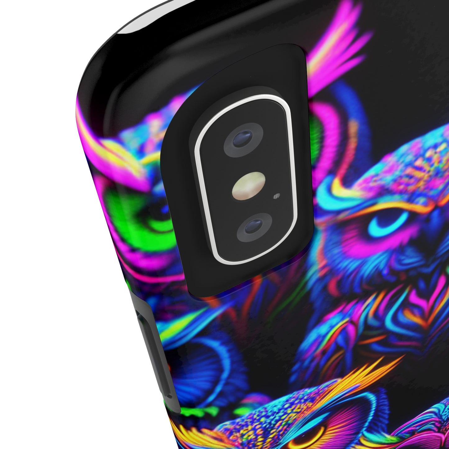 Neon Owl Congregation. NEON Owls Tough Phone Case