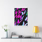 "Neon-Butterfly Prism" Neon Butterflies  Art Canvas