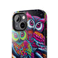 "Neon Nocturne" NEON Owls Tough Phone Case