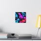 Neon Unicorn Fantasia NEON Unicorns Art Canvas