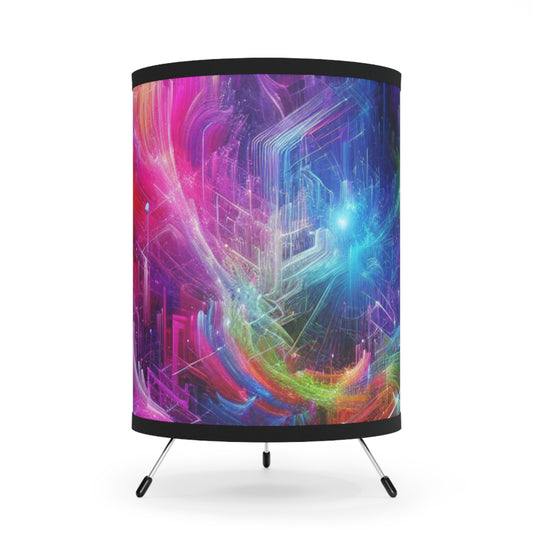 Giorgio da Venetia - Trippy Infity Patterns Art Tripod Lamp