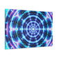 Neon Infinity Visions. Trippy Infinity Patterns Art Canvas
