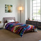 Vibrant Neon Infinity Whirls. Trippy Infinity Patterns Comforter Blanket