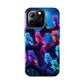 "Neon Nocturne" NEON Owls Tough Phone Case