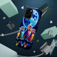 Neon Nocturnal Orbitals. Neon Owls Premium Art Magsafe Magnet Tough IPhone 13 14 15 Pro Plus Max and Mini in Matte and Glossy Phone cases
