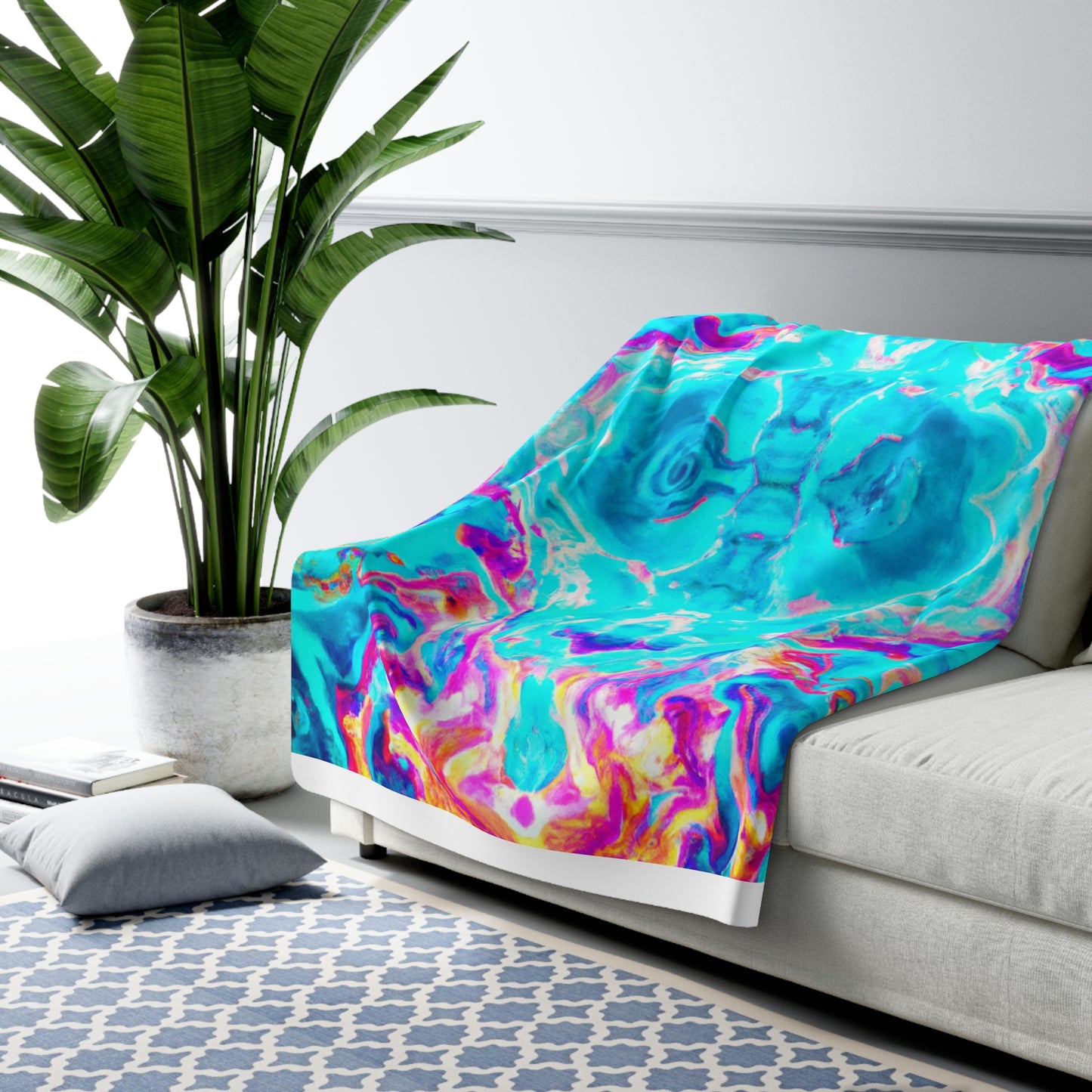 Vincento Florentini - Trippy Infinity Patterns Sherpa Blanket