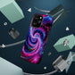 Infinite Neon Horizon Neon Trippy Infinity Patterns Premium Art Magsafe Magnet Tough IPhone 13 14 15 Pro Plus Max and Mini in Matte and Glossy Phone cases