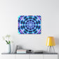 Neon Infinity Visions. Trippy Infinity Patterns Art Canvas