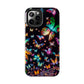 Neon Butterflies Dance NEON Butterflies Tough Phone Case Iphone 6 7 8 9 10 11 12 13 14 SE X XR XS Pro Max Mini Plus