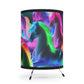 "Neon Unicorn Reception" - NEON Unicorns Art Tripod Lamp