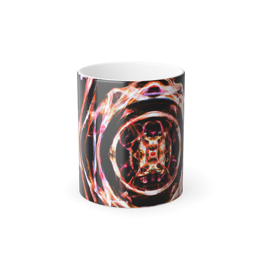 Pietro di Cattaneo Trippy Infinity Patterns  11oz Color Morphing Mug