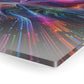 Cosmic Chromatic Splendor. Trippy infinity Pattern 1/4" Glossy Acrylic Art