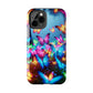 "Neon Butterflies Awakening" NEON Butterflies Tough Phone Case