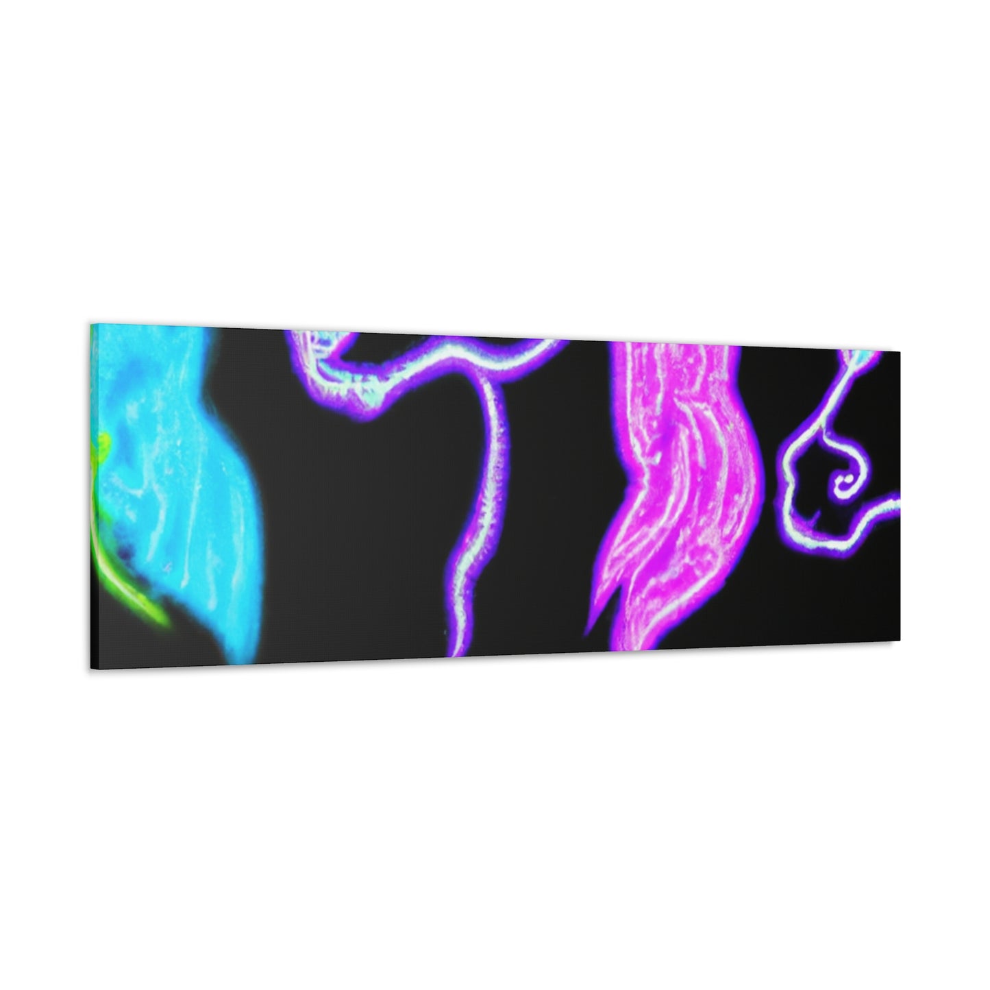 Neon Unicornscape. NEON Unicorns Art Canvas