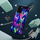 "Uni-Neon Fantasy" Neon Unicorns Premium Art Magsafe Magnet Tough IPhone 13 14 15 Pro Plus Max and Mini in Matte and Glossy Phone cases