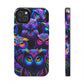Neon Owl Congregation. NEON Owls Tough Phone Case