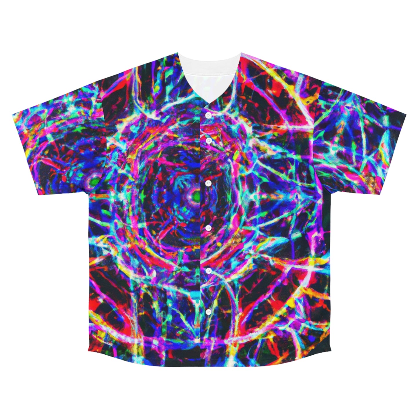 Neon Spectrum Infinity Splatter. Trippy Infinity Patterns Mens Jersey