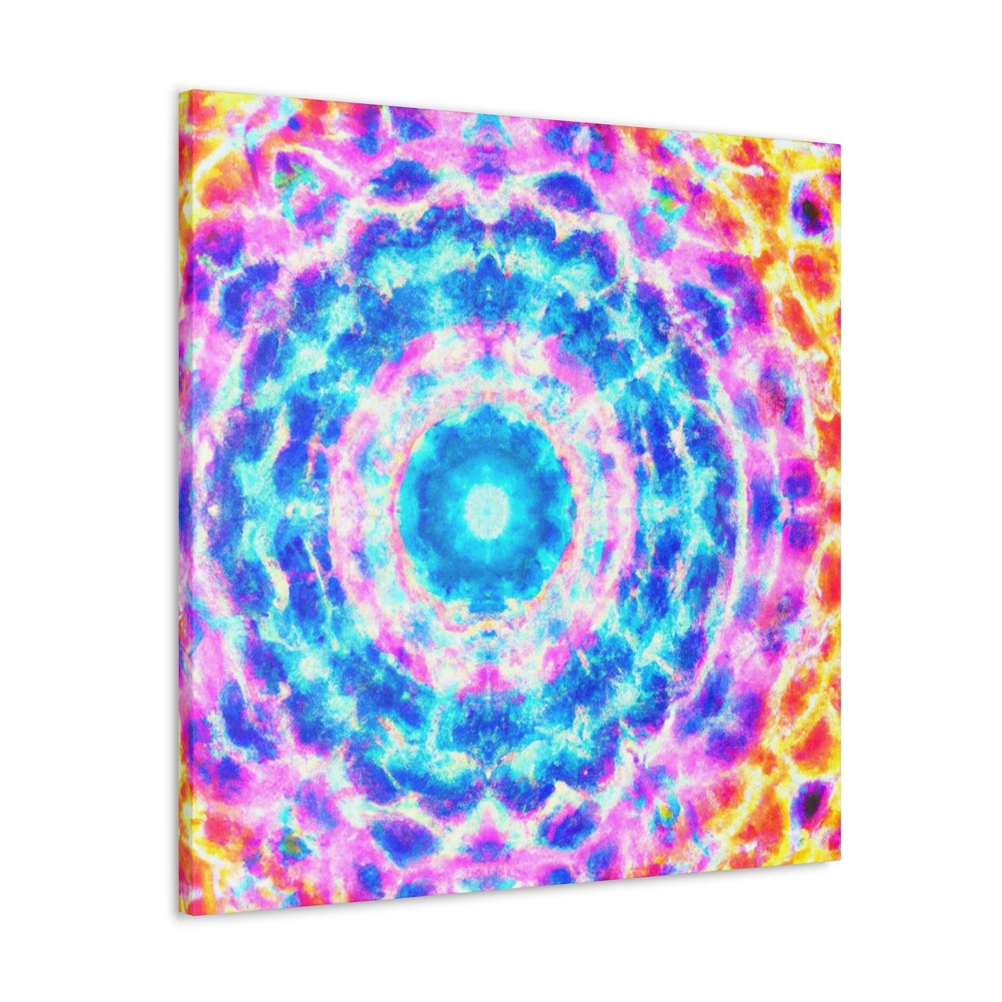 Vivid Cosmic Lightsphere Trippy Infinity Patterns Art Canvas