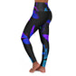 "Neon Flutterings" - Butterflies Leggings