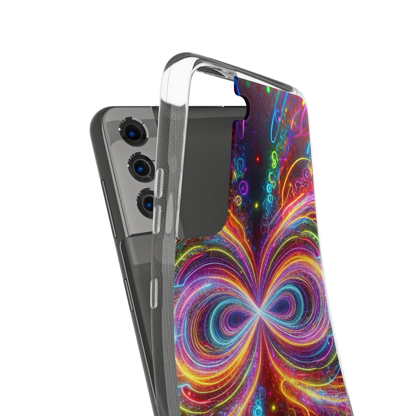 Neon Infinity Vortex Infinity Patterns Art Polycarbonate Phone Case