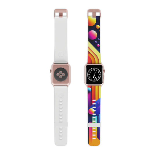 Neon Electric Splendor - Trippy Infinity Patterns Iwatch Band