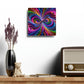 "Infinite Neon Bliss" Infinity Patterns Art Acrylic Clock