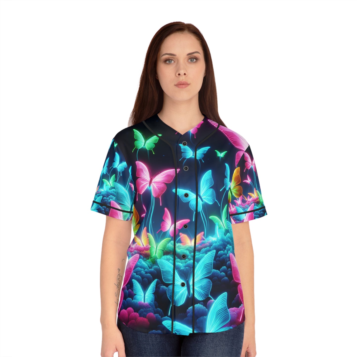 Neon Butterfly Flight. Neon Butterflies Womans Jersey