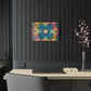 Neon Infinity Dreamscape. Trippy infity Pattern 1/4" Glossy Acrylic Art