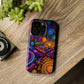 Vivid Voyage of Infinity Neon Splendor. Neon Trippy Infinity Patterns Premium Art Magsafe Magnet Tough IPhone 13 14 15 Pro Plus Max and Mini in Matte and Glossy Phone cases