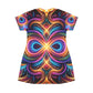 Vizionary Fantasyscape. Infinity Patterns Womans T Shirt Dress