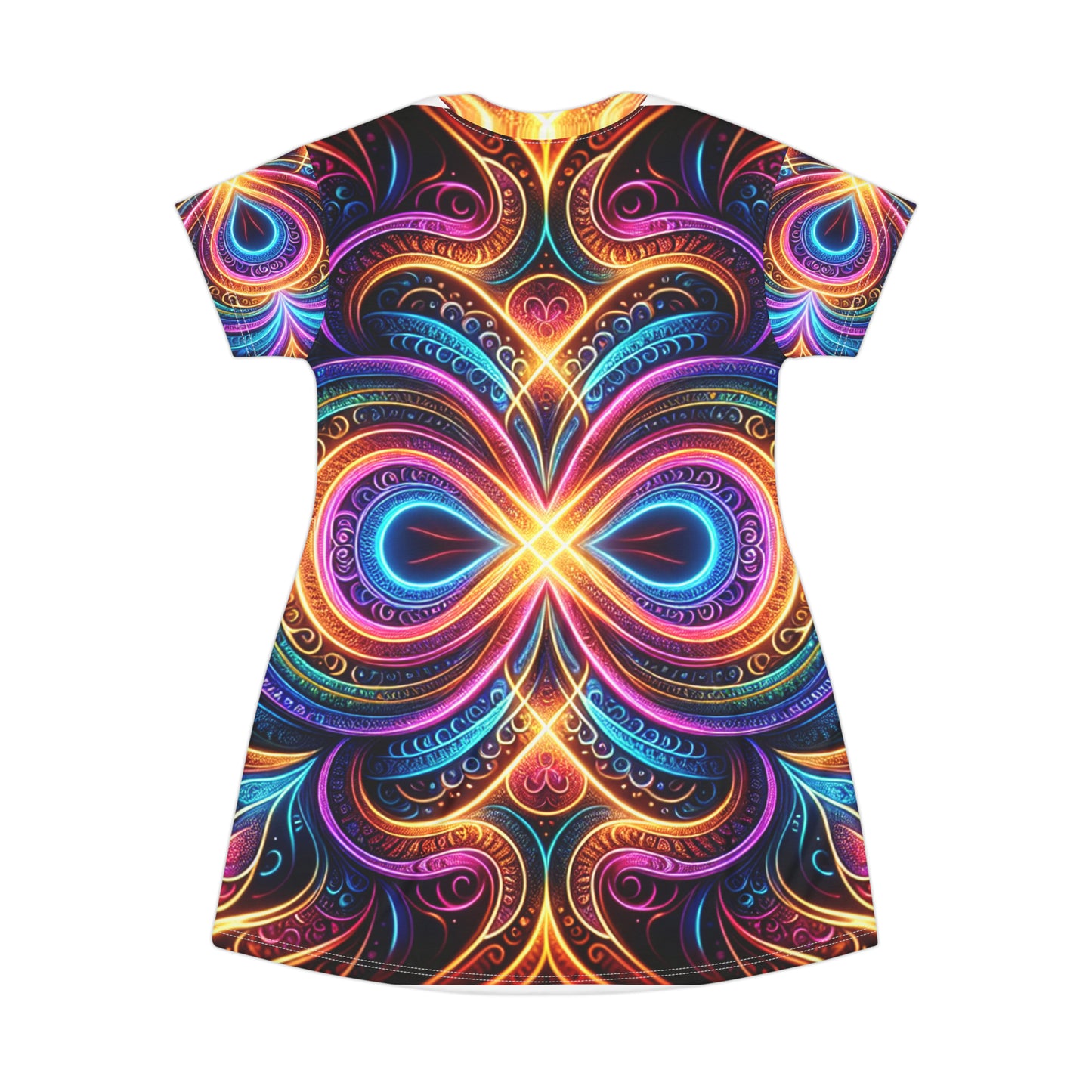 Vizionary Fantasyscape. Infinity Patterns Womans T Shirt Dress