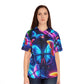 "Galaxy of Neon Butterflies" Neon Butterflies Womans Jersey