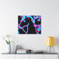Vibrant Neon Dreamscape NEON Unicorns Art Canvas