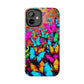 "Neonardie's Dreamscape" NEON Butterflies Tough Phone Case