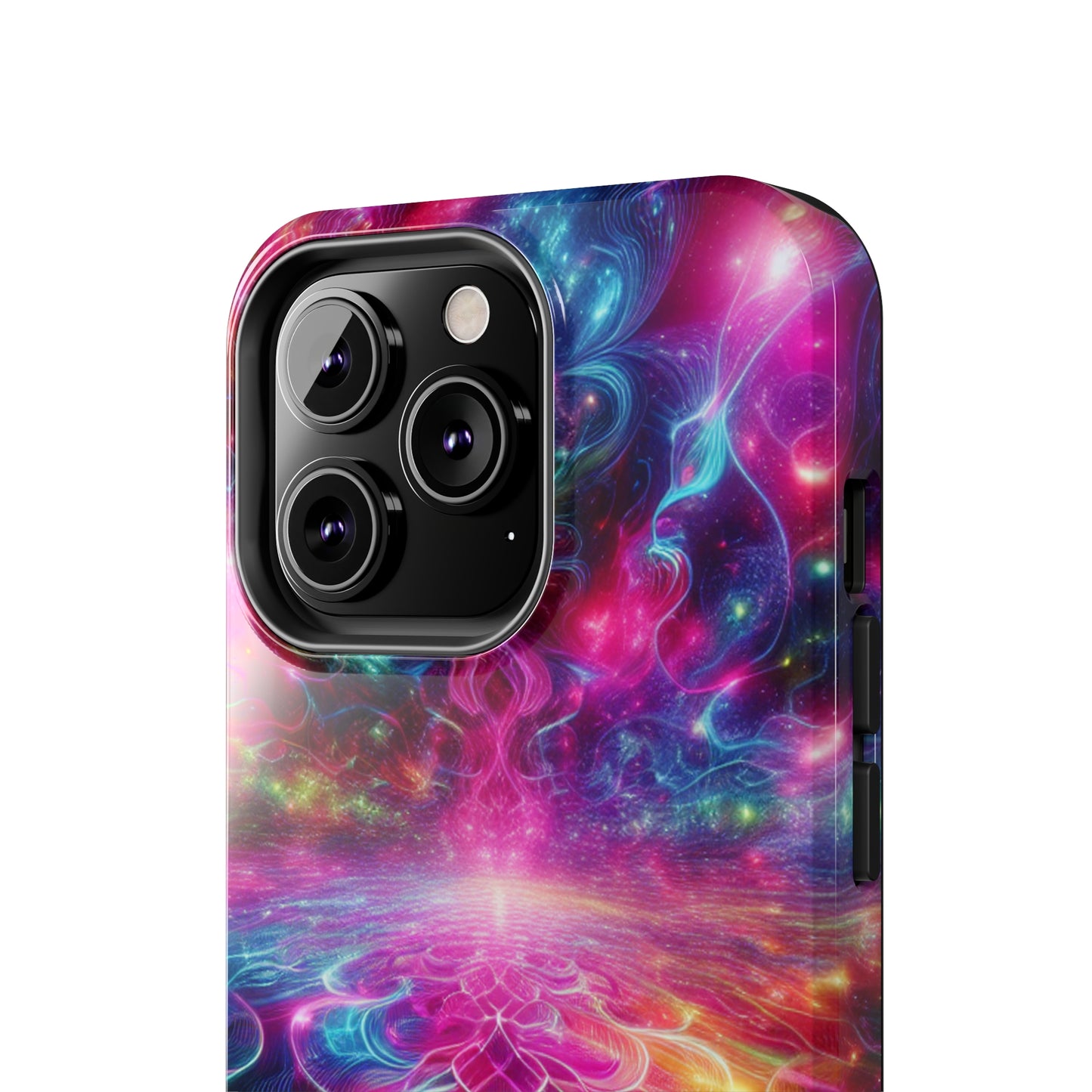 Vortex of Luminescence. Trippy Infinity Patterns Tough Phone Case