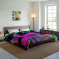 Neonescence. Butterflies & Mushrooms Comforter Blanket