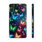 Neon Rainbow Flutterings NEON Butterflies Tough Phone Case