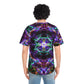 Vortex Horizons of Neon Splendor. Trippy Infinity Patterns Mens Jersey