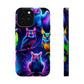 Neon Owlfection. Neon Owls Premium Art Magsafe Magnet Tough IPhone 13 14 15 Pro Plus Max and Mini in Matte and Glossy Phone cases