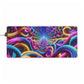 Vivid Technicolor Dreamscape. NEON Infinity Patterns Art LED Mousepad