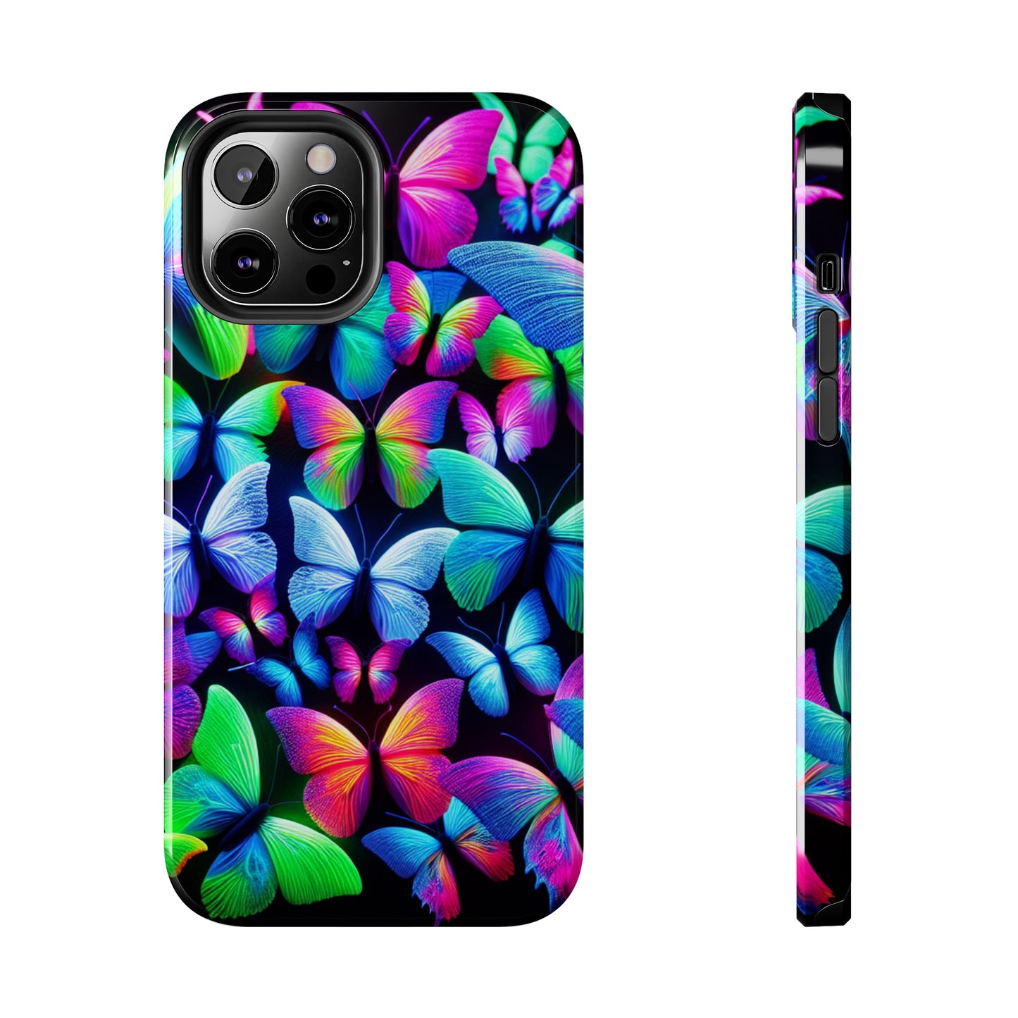 "Neon Splendor" NEON Butterflies Tough Phone Case