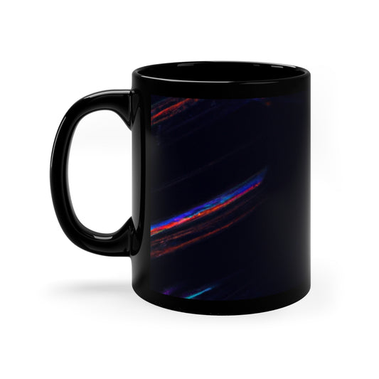 Vivid Trippy Neon Infinity Vortex Trippy Infninty Patterns 11oz Black Mug