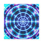 Neon Infinity Visions. Trippy Infinity Patterns Art Canvas